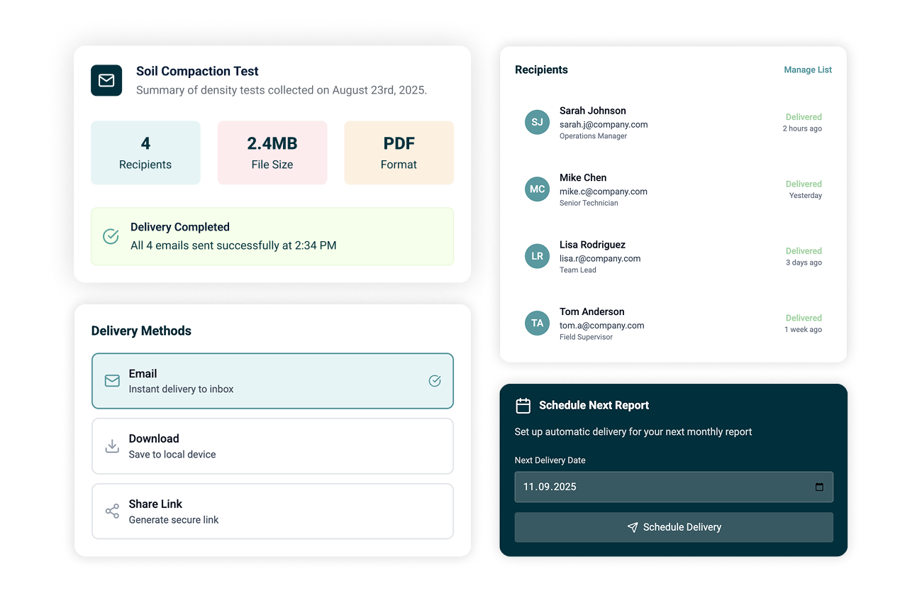 Instant Report Delivery