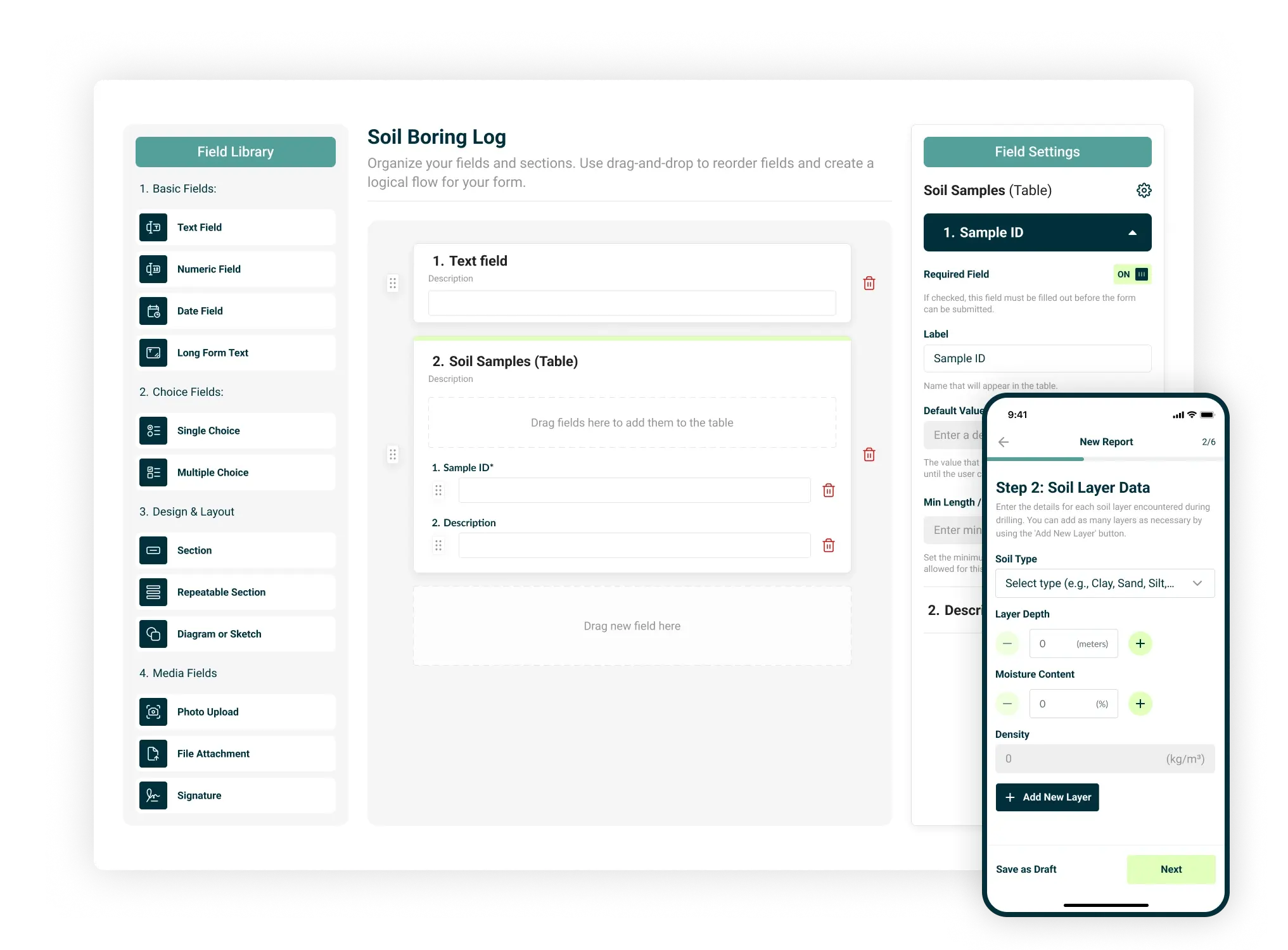 Soil Boring Data Collection